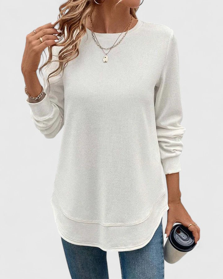 Classic Crew Neck Long Sleeve Top
