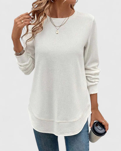 Classic Crew Neck Long Sleeve Top