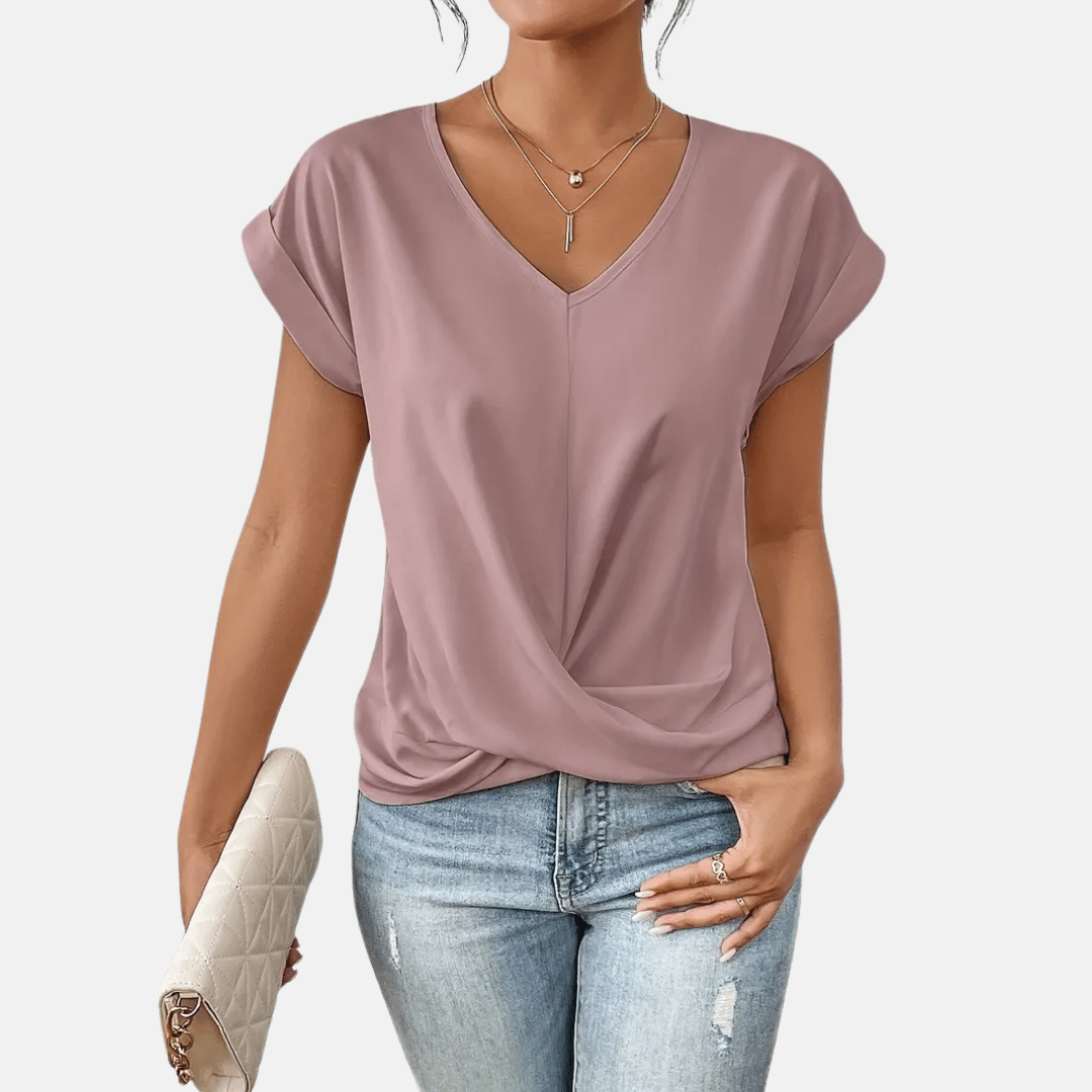 Ladies' Relaxed Fit V-Neck Top