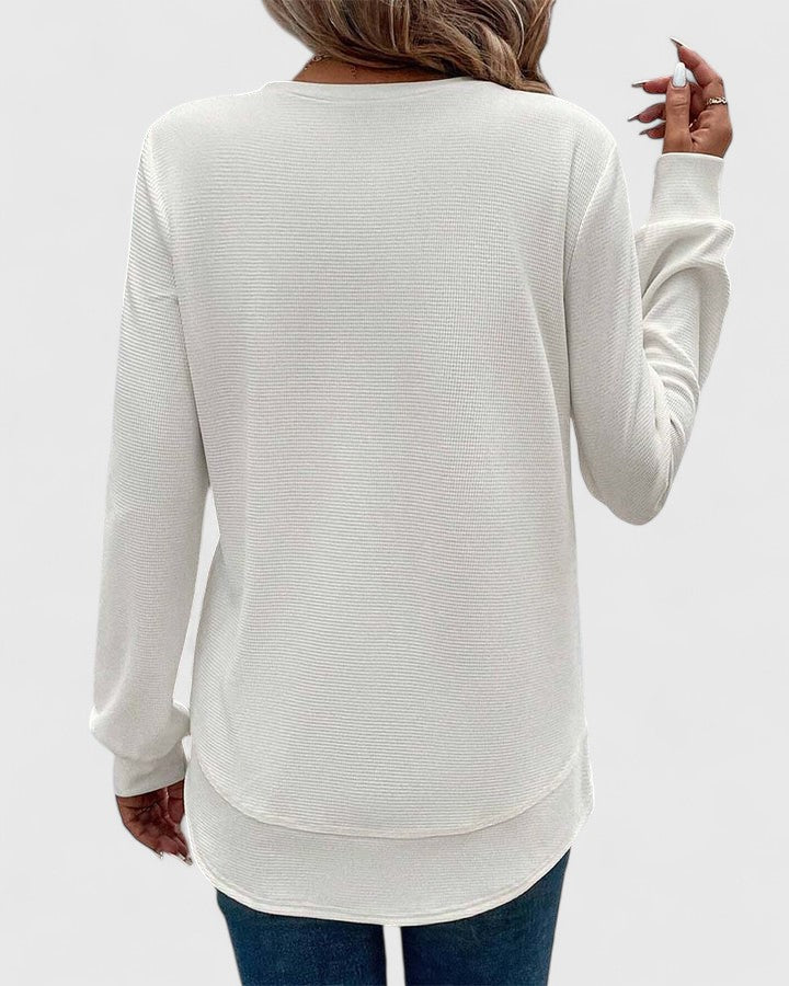 Classic Crew Neck Long Sleeve Top