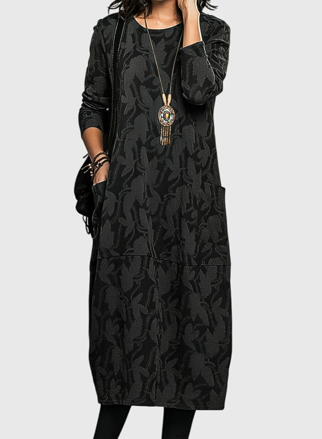 Relaxed Fit Crew Neck Summer Dress