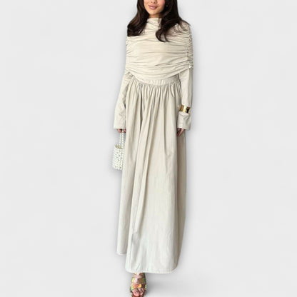 Elegant Casual Folded Dress for Women
