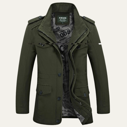 Classic Men's Waterproof Trench Coat Jacket