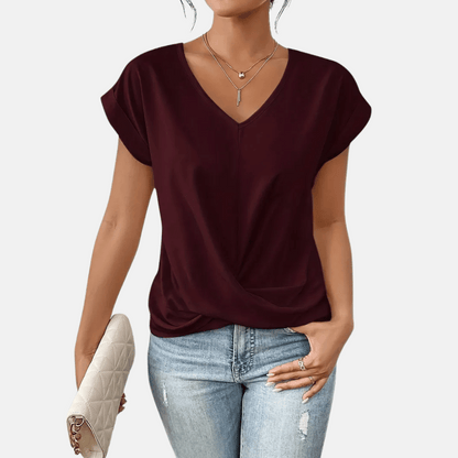 Ladies' Relaxed Fit V-Neck Top