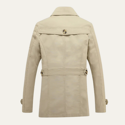 Timeless Mens Double Breasted Trench Coat