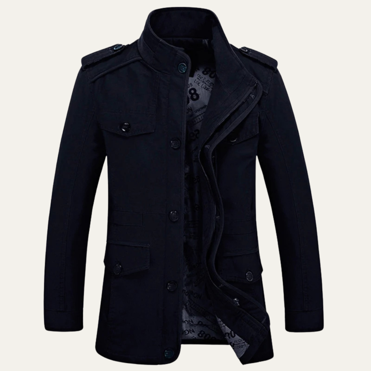 Classic Men's Waterproof Trench Coat Jacket