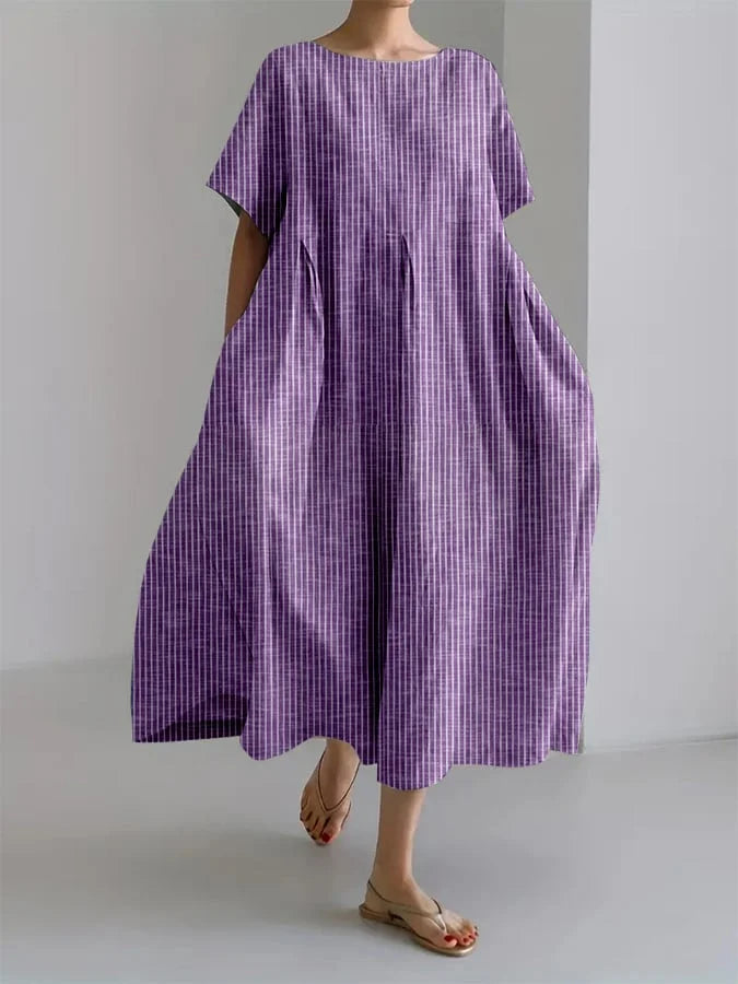 Relaxed Fit Everyday Maxi Dress with Vintage Look