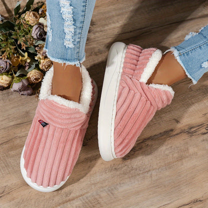 Warm Cozy Women's Slipper Shoes with Grip Soles