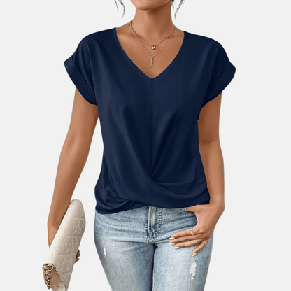 Ladies' Relaxed Fit V-Neck Top