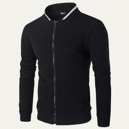 Slim Fit Men's Zip Up Padded Bomber Jacket