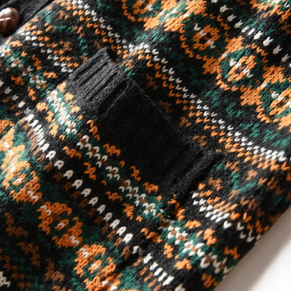 Classic Mens Vintage Style Knit Cardigan Sweater