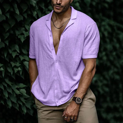 Casual Men's Summer Short Sleeve Shirt