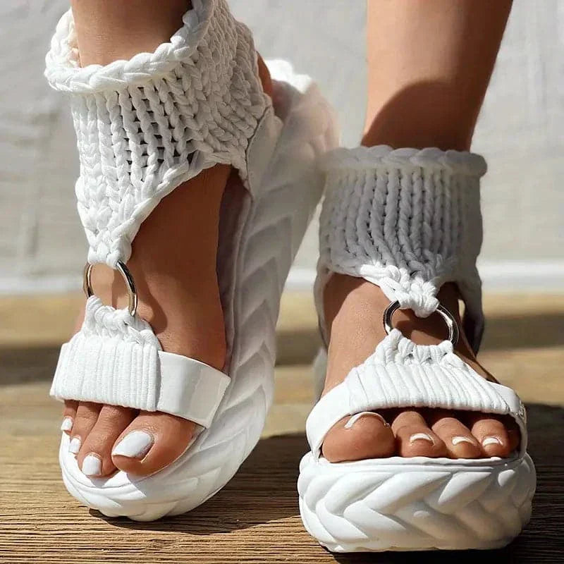 Comfortable Crochet Strap Sandals for Women