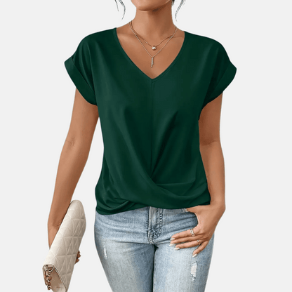 Ladies' Relaxed Fit V-Neck Top