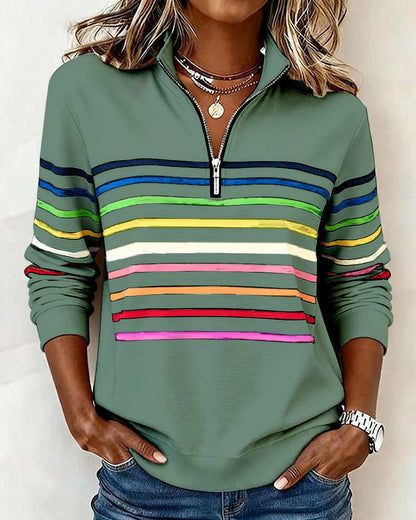 Classic Fit Women's Ribbed Sweatshirt