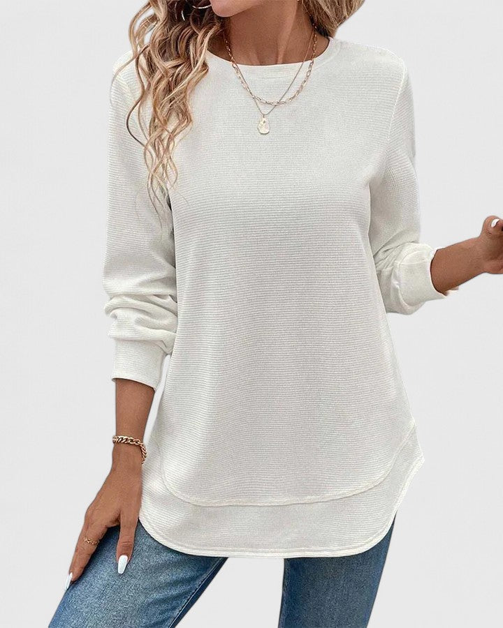 Classic Crew Neck Long Sleeve Top