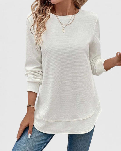 Classic Crew Neck Long Sleeve Top