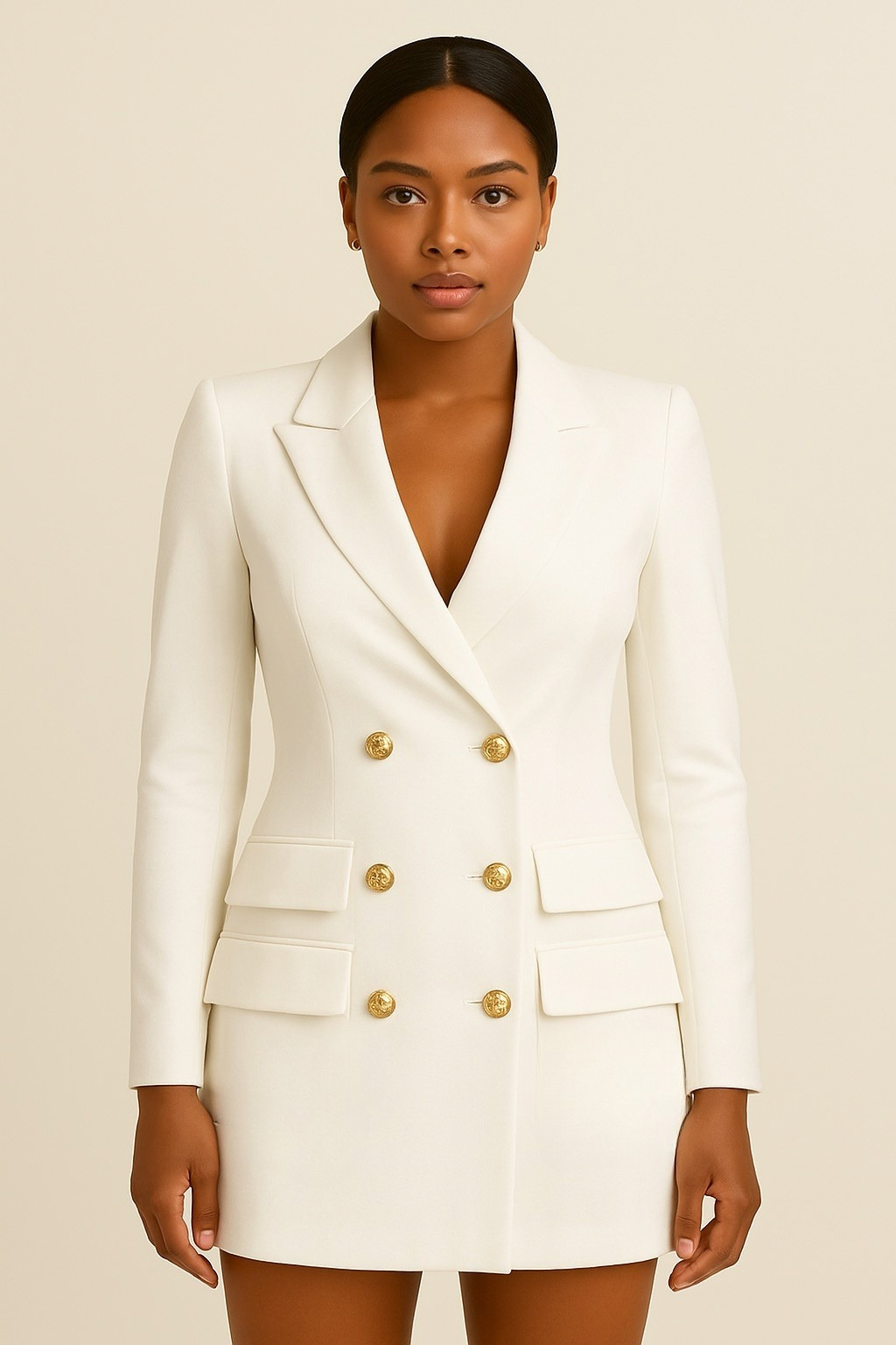 Classic Fit Women's Tailored Blazer Dress