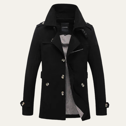 Timeless Mens Double Breasted Trench Coat