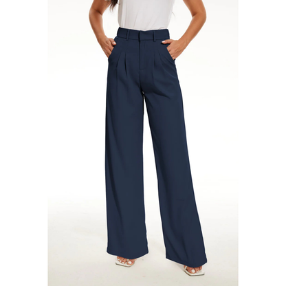 Elegant Women's Loose Fit Wide Leg Pants - Nocini