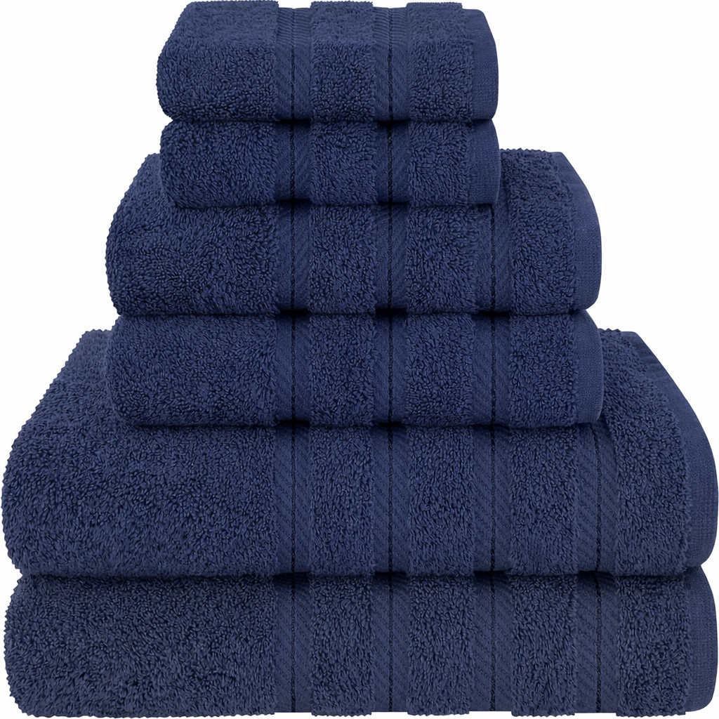 Plush 6-Piece Bathroom Towel Set – Super Absorbent