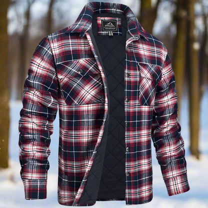 Casual Checked Button Down Shirt Jacket