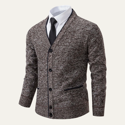 Comfortable Men's Knit V Neck Sweater Cardigan