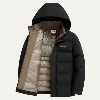 Men's Heavy Insulated Hooded Winter Puffer Coat