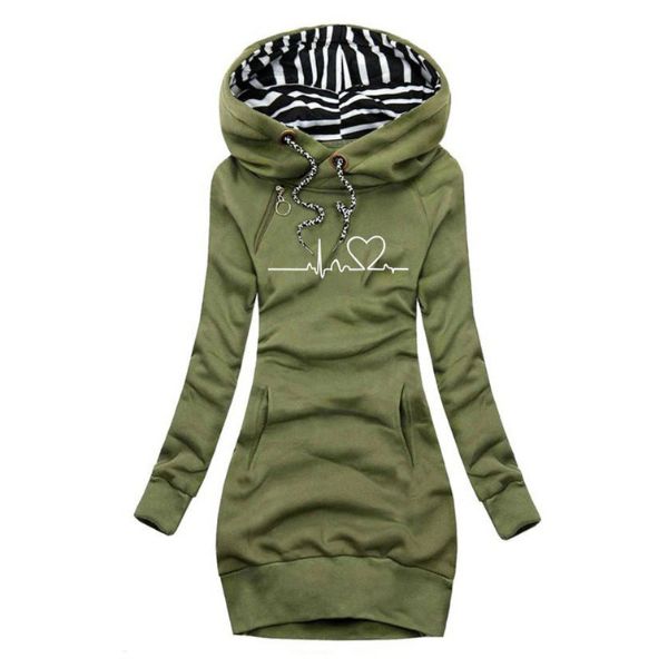 Elegant Women's Hooded Sweatshirt