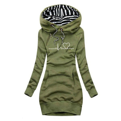 Elegant Women's Hooded Sweatshirt