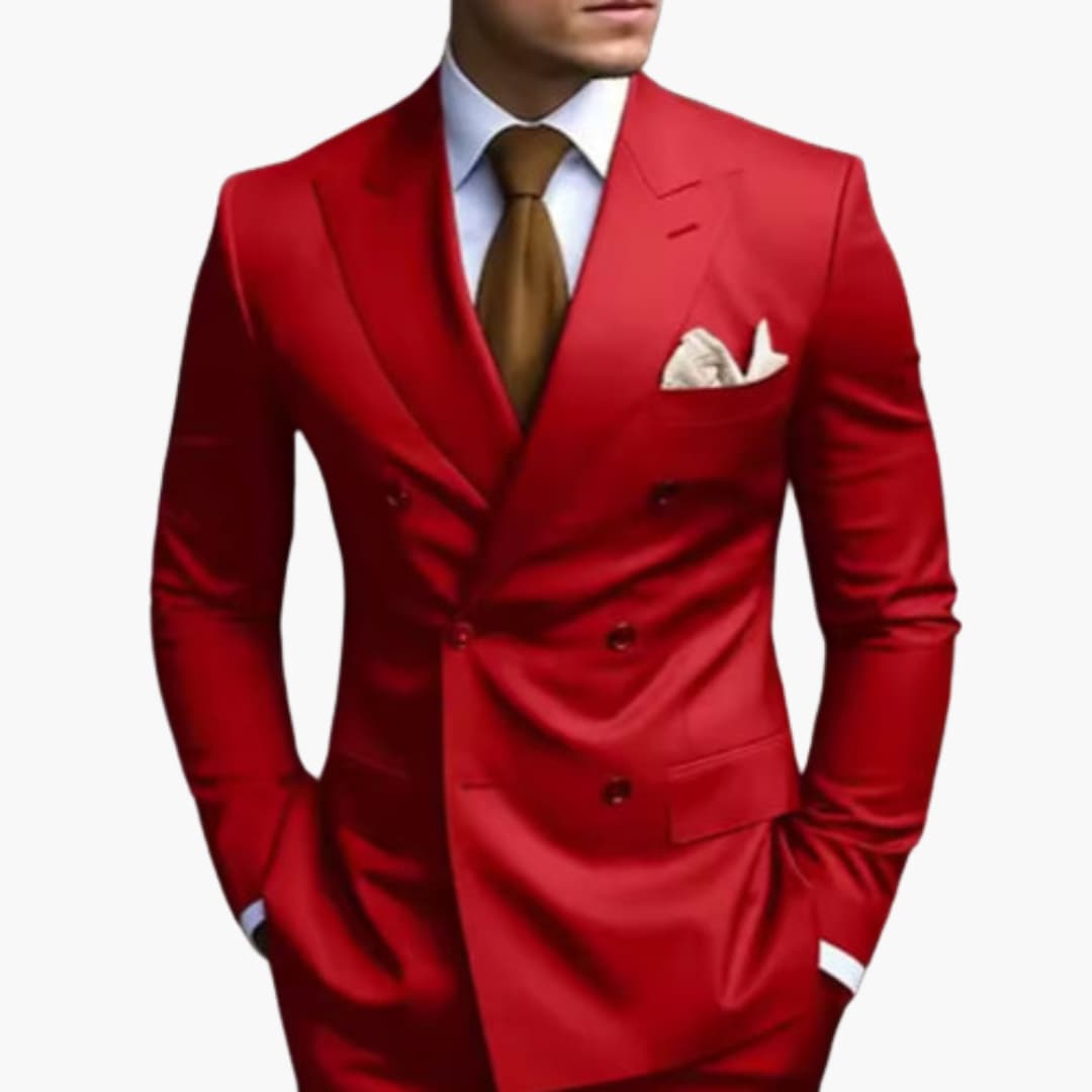 Classic Fit Mens 2 Piece Business Suit