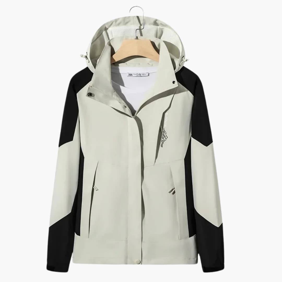 Waterproof Men's Snow Jacket with Hood and Zip