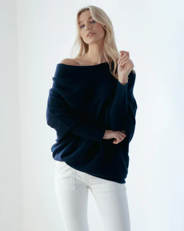 Feminine Knit Top with Bell Sleeve