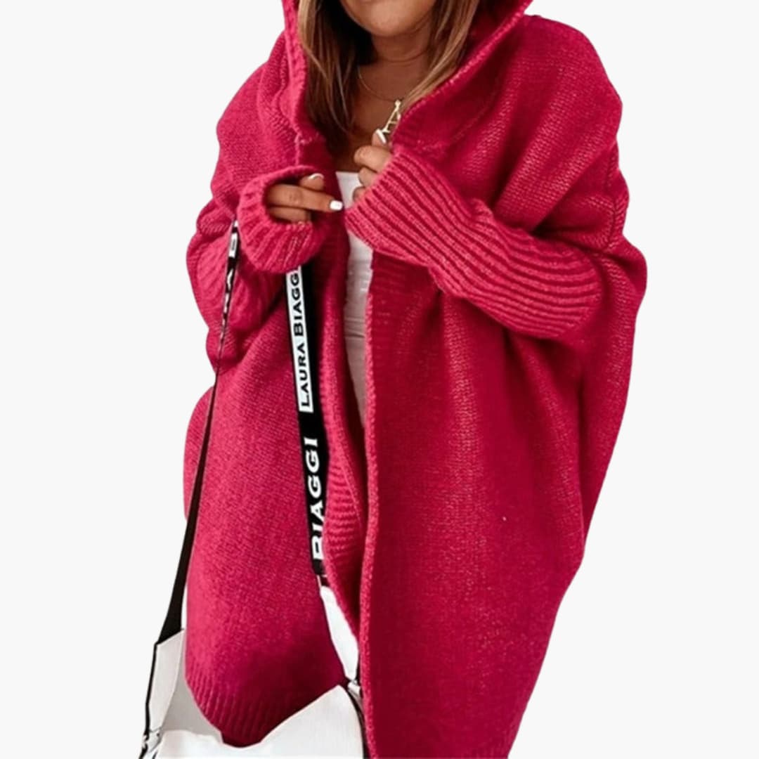 Cozy Women's Open Front Hooded Sweater