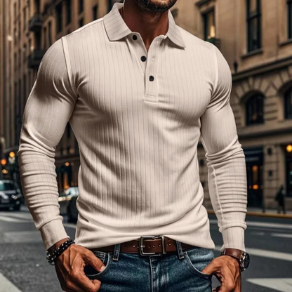Classic Fit Men's Textured Polo Shirt
