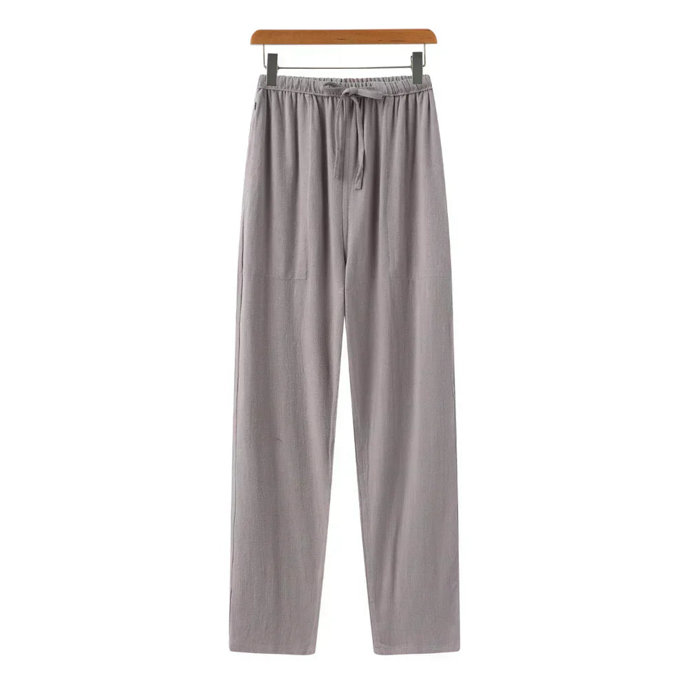 Relaxed Fit Linen Trousers