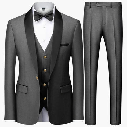 Classic Tailored 3 Piece Mens Formal Suit