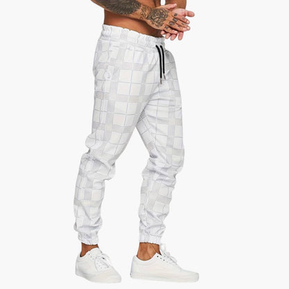 Comfortable Checkered Elastic Waist Pants