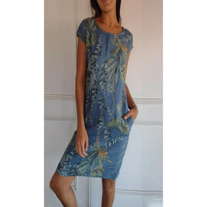 Relaxed Fit Crew Neck Dress