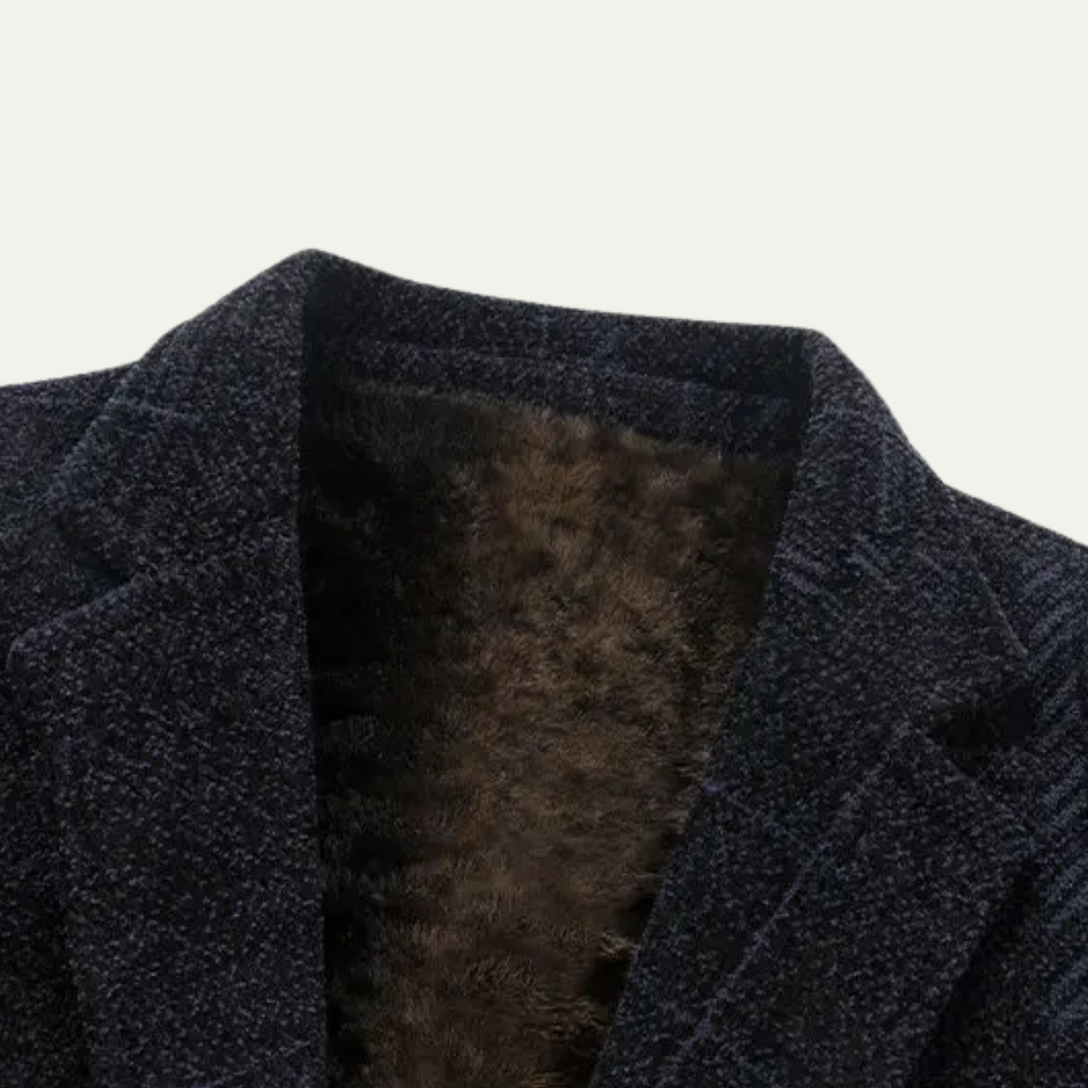 Stylish Men's Wool Business Blazer with Thermal Lining