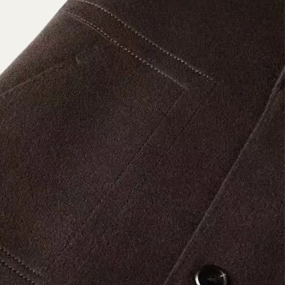 Classic Fit Mens Wool Trench Coat