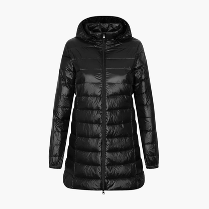 Warm Women's Parka Coat with Hood Long Length - Olytrend