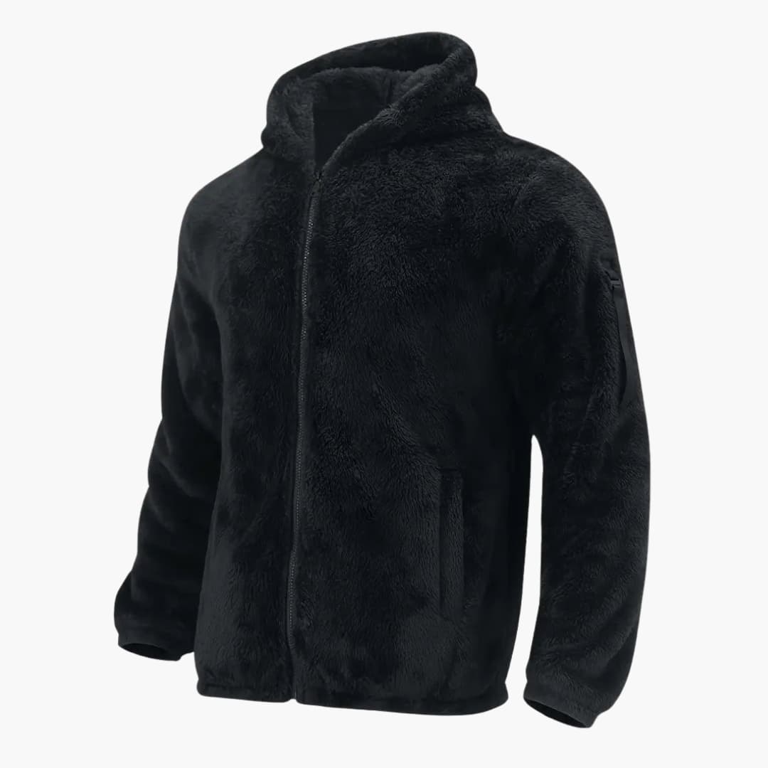 Men's Fleece Zip Up Long Sleeve Jacket
