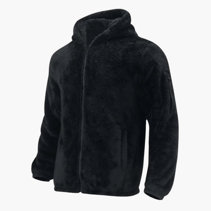 Men's Fleece Zip Up Long Sleeve Jacket