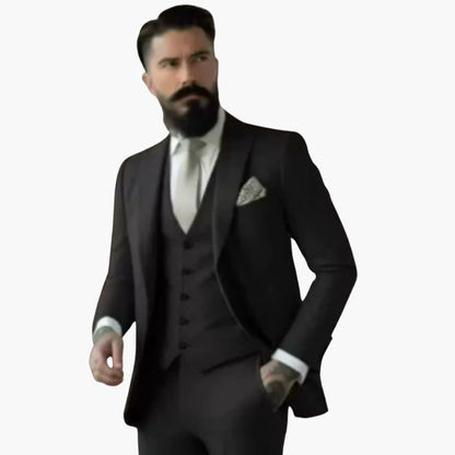 Slim Fit Mens Suit - Elegant Traditional Style