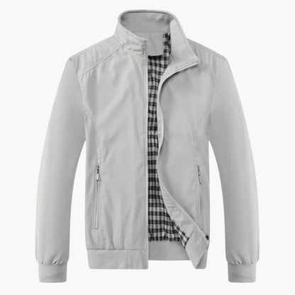 Tailored Fit Mens Leather Bomber Jacket