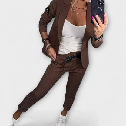 Stylish 3 Piece Women's Suit Set - Olytrend