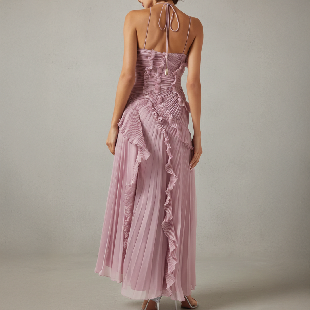 Chic Uneven Hemline Dress
