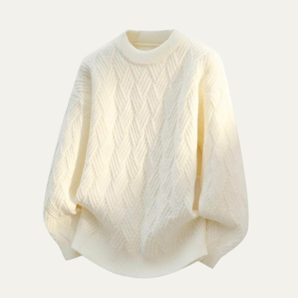 Cozy Men's Thermal Crew Neck Knit Sweater