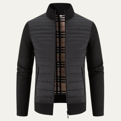 Warm Men's Padded Zipper Winter Jacket